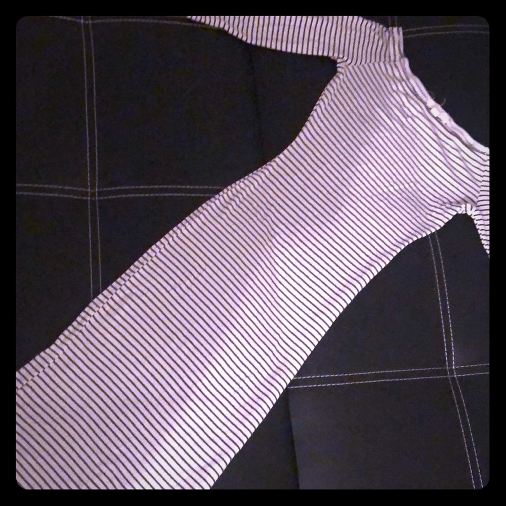 Black/white stripped dress